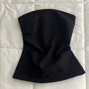 Zara Black Strapless Blouse